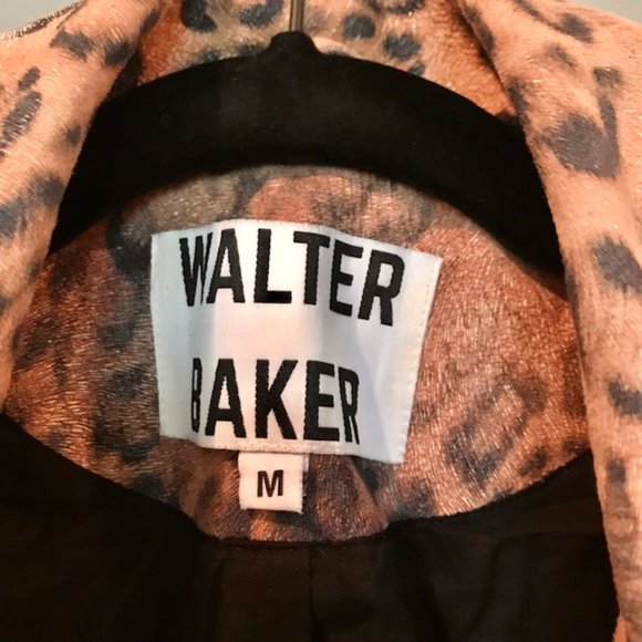 Walter Baker Francis Leopard Print Moto Jacket - Picture 6 of 8